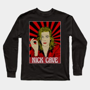 Nick Cave Pop Art Fan Art Long Sleeve T-Shirt